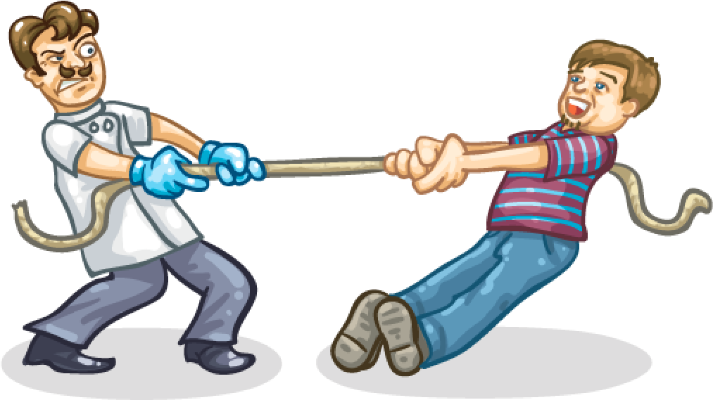 Tug Of War - Cartoon (1024x1024)