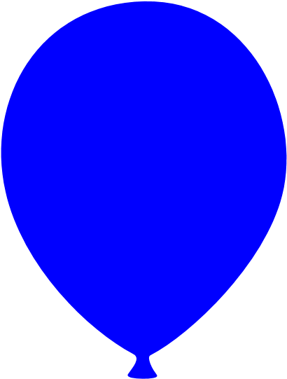 Balloon Clipart Navy Blue - Blue Balloon Clipart (440x600)