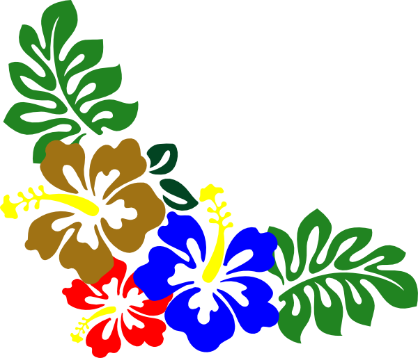 Hibiscus Navy Clip Art At Clker - Ganesh Chaturthi Images 2017 (600x515)