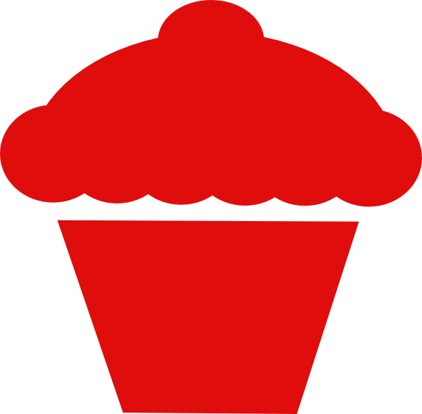 Cupcake Clip Art At Clker - Icon Food Pink Png (600x588)