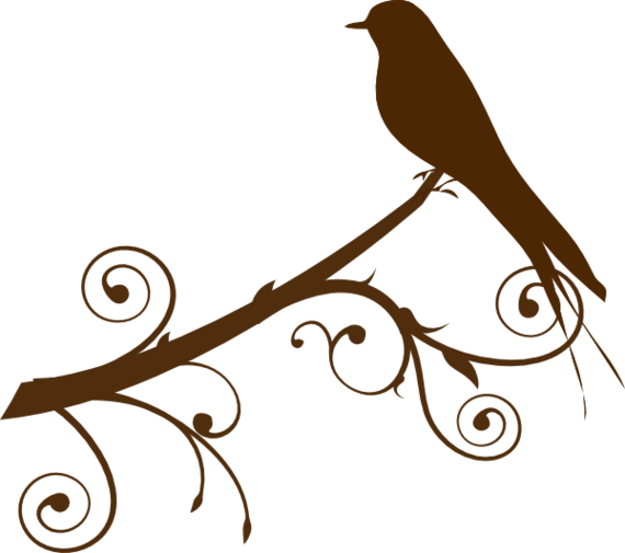 Free Vector Mockingbird Clip Art Clipart To Use - Bird On Branch Clipart (570x505)