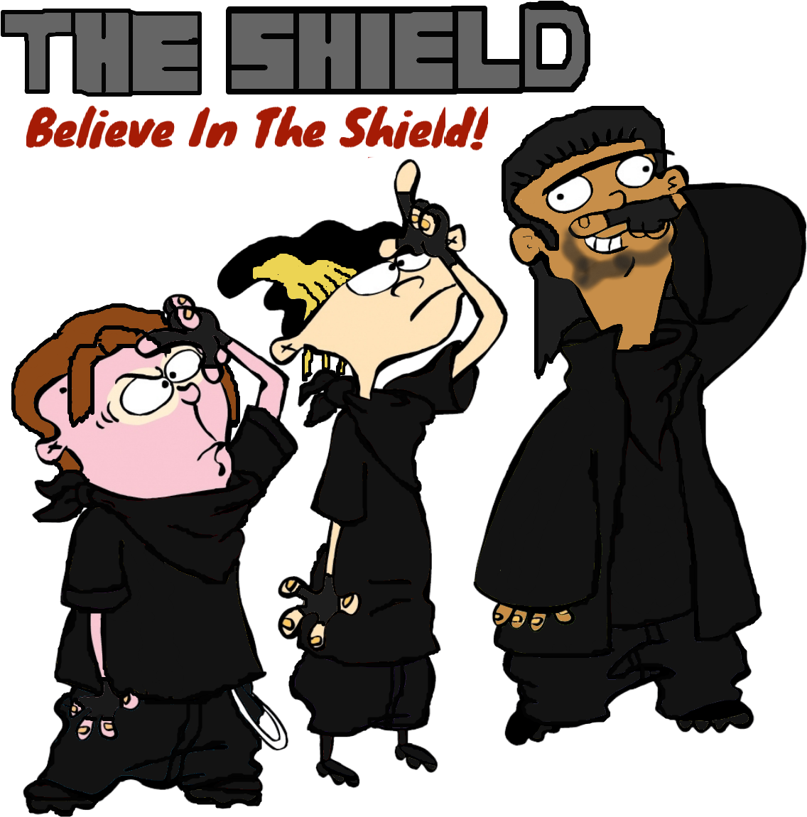 Edd N Eddy As The Shield By Thunderfists1988 - Ed Edd N Eddy Black (1200x1200)