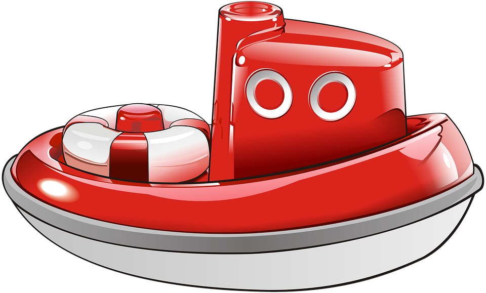 Boat, Tug, Sea, Ocean, Ship, Toy, Red - Tugboat (4600x2776)