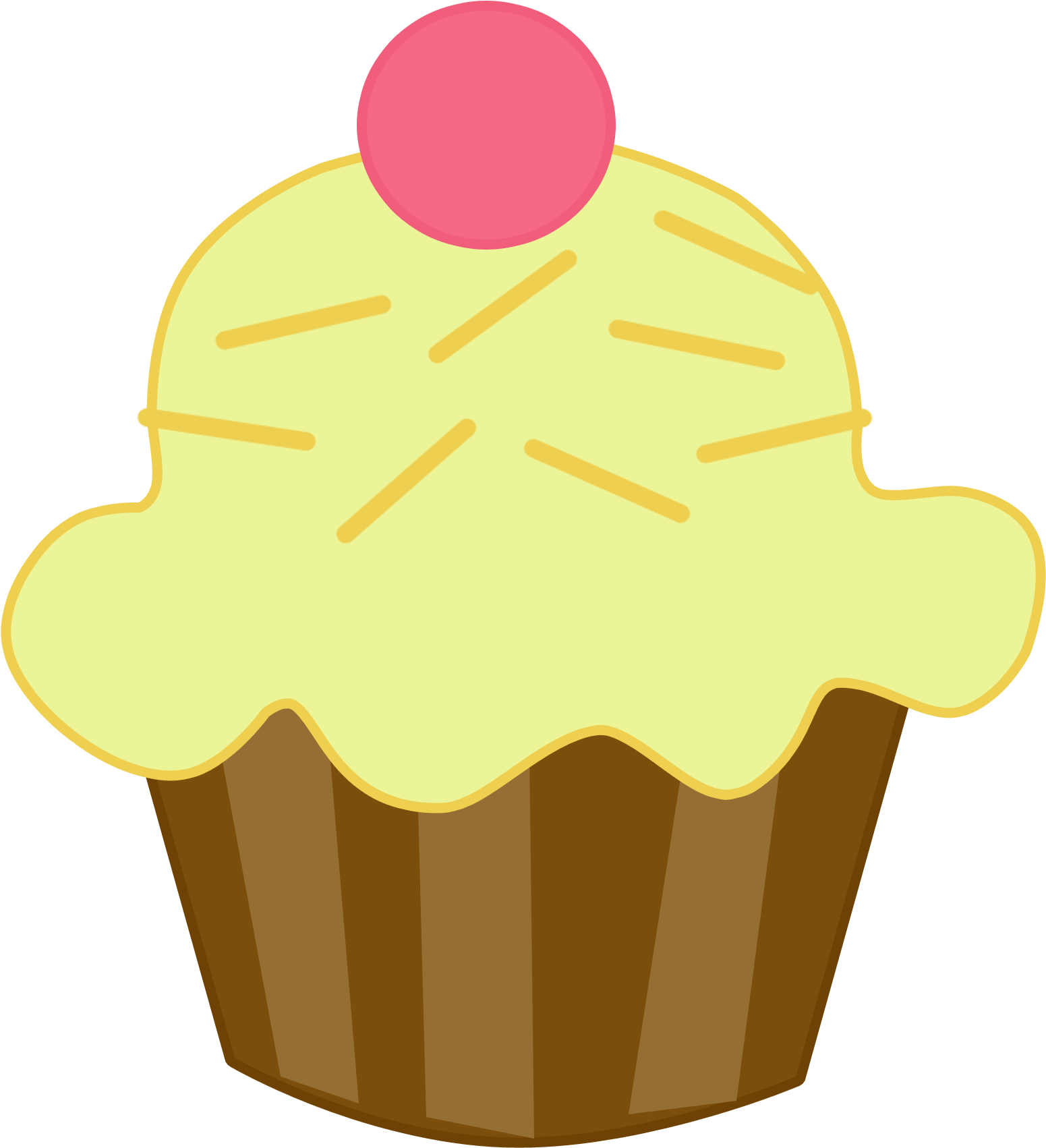 Clip Art, Cupcakes, Candy, Printables, Drawings, Illustrations - Cupcake (2100x2100)