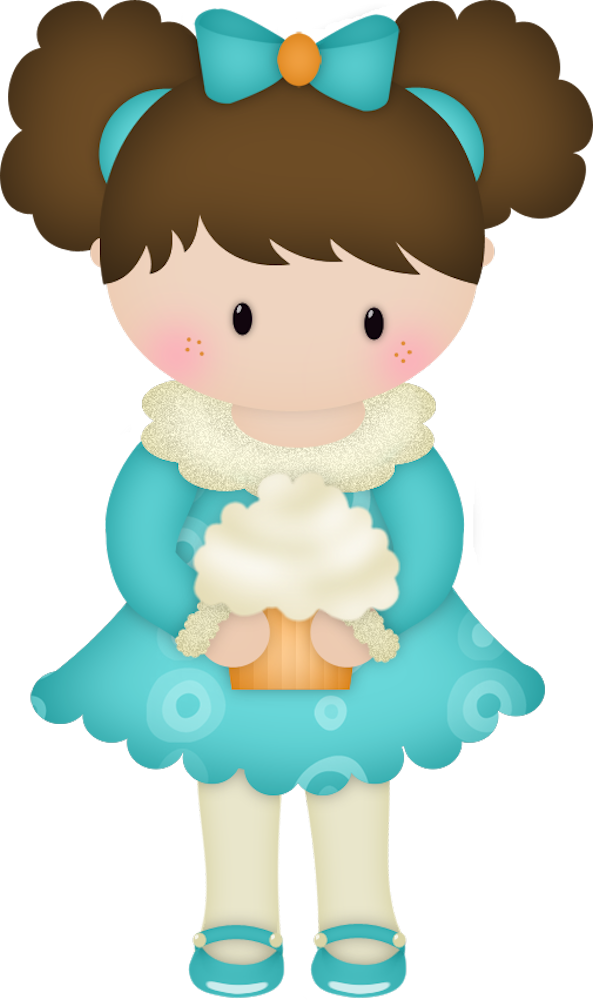 Cupcake & Bolos E Etc - Clip Art (593x1000)