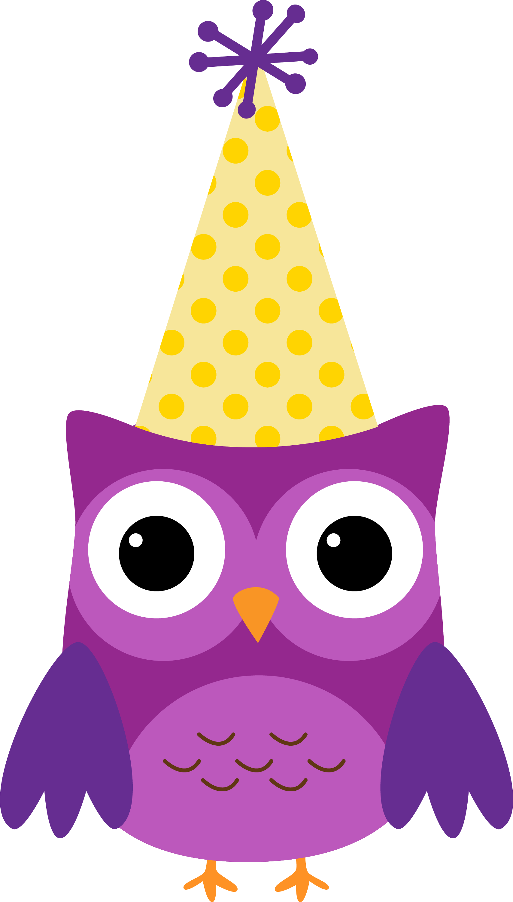 Free Printable Party Invitations Owl Cupcake Toppers - Owl Birthday Clip Art (1708x3000)