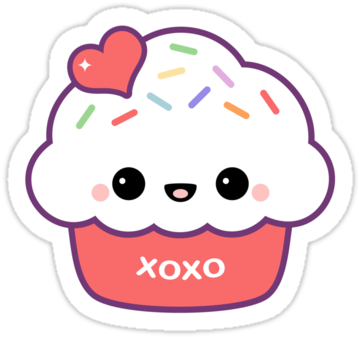 Cartoon Pictures Of Cupcakes - Cute Cartoon Cupcakes With Faces (375x360)