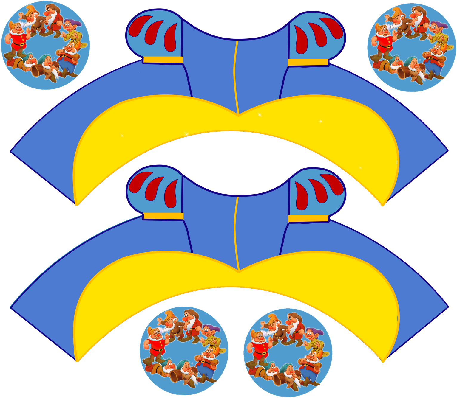 Oh My Fiesta In English - Snow White Party Printables (1600x1362)