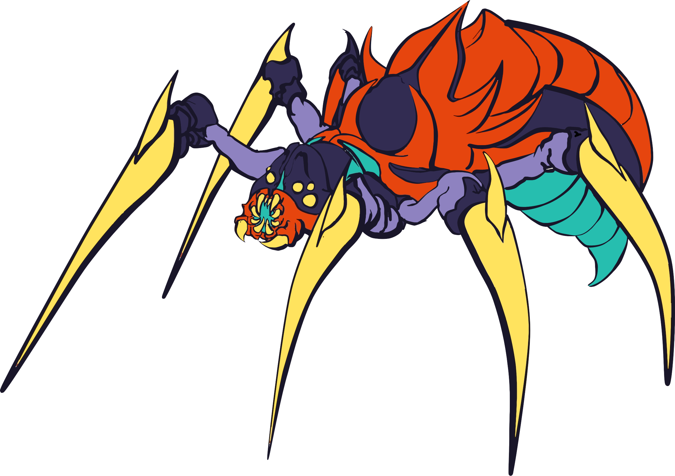 Big Image - Spider Monster Png (2288x1614)