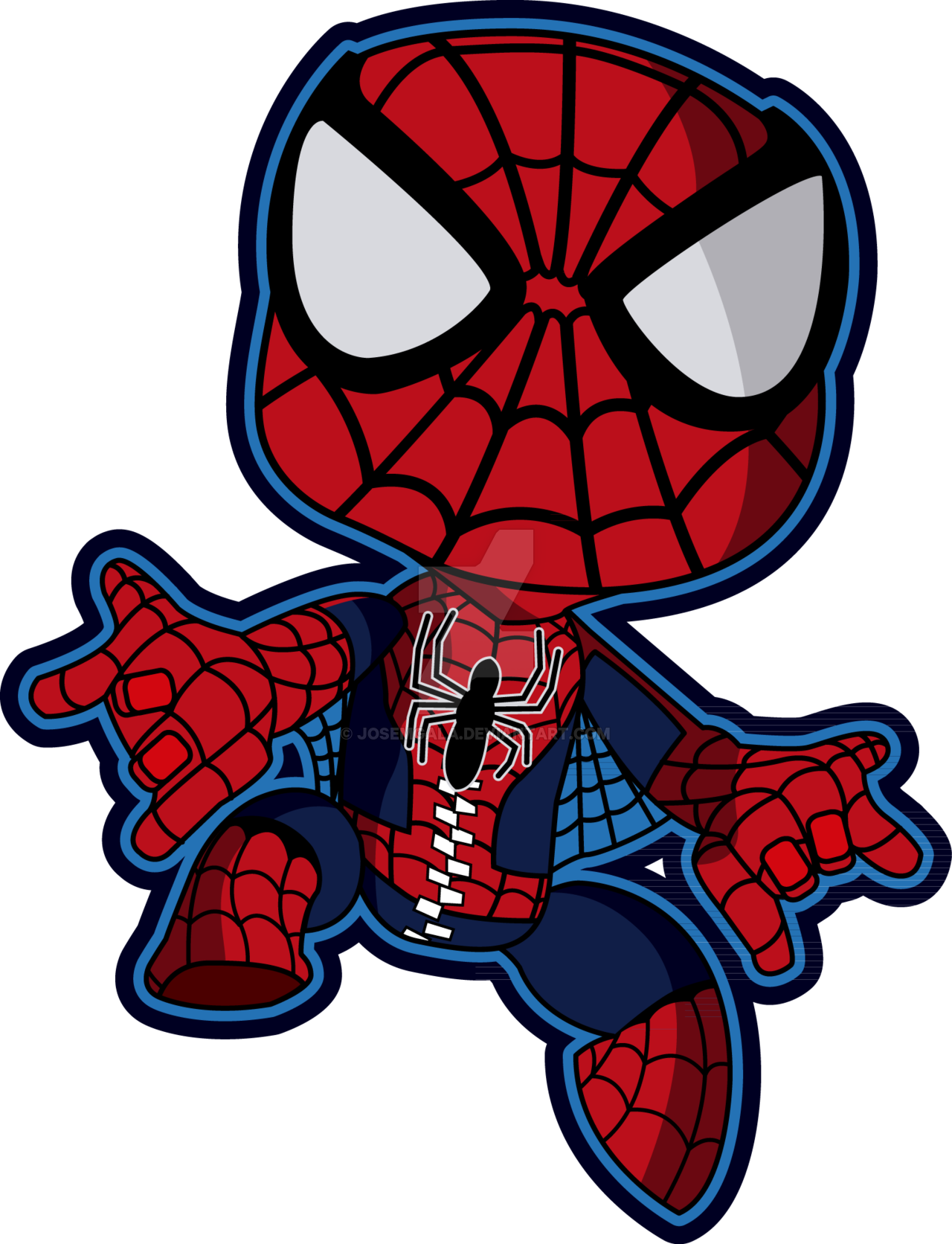 Spiderman By Josemgala On Deviantart - Spiderman Vector (1280x1672)