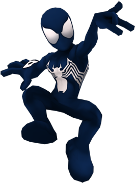 Black Suit Spider Man - Marvel Super Hero Squad Online (360x364)