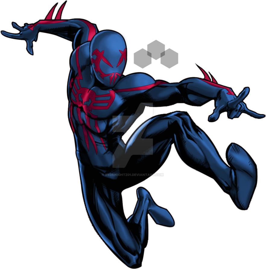 Spider-man 2099 Marvel Avenger Alliance By Redknightz01 - Insomniac Games Spider Man (892x895)