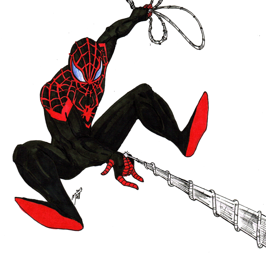 Spiderman Shooting Web Clip Art - Spider Man With Spider Web (900x875)
