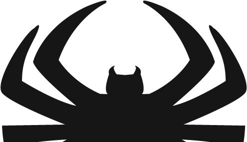 Spider Clipart Transparent - Spiderman Logo (521x293)