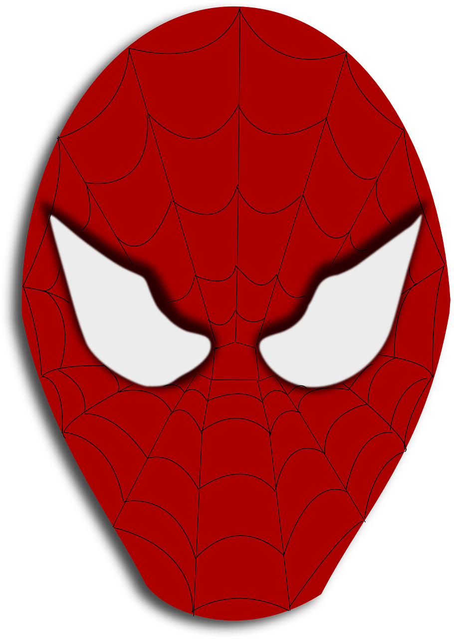 Spider - Web - Clipart - Transparent - Spiderman Face Transparent Backgroun...