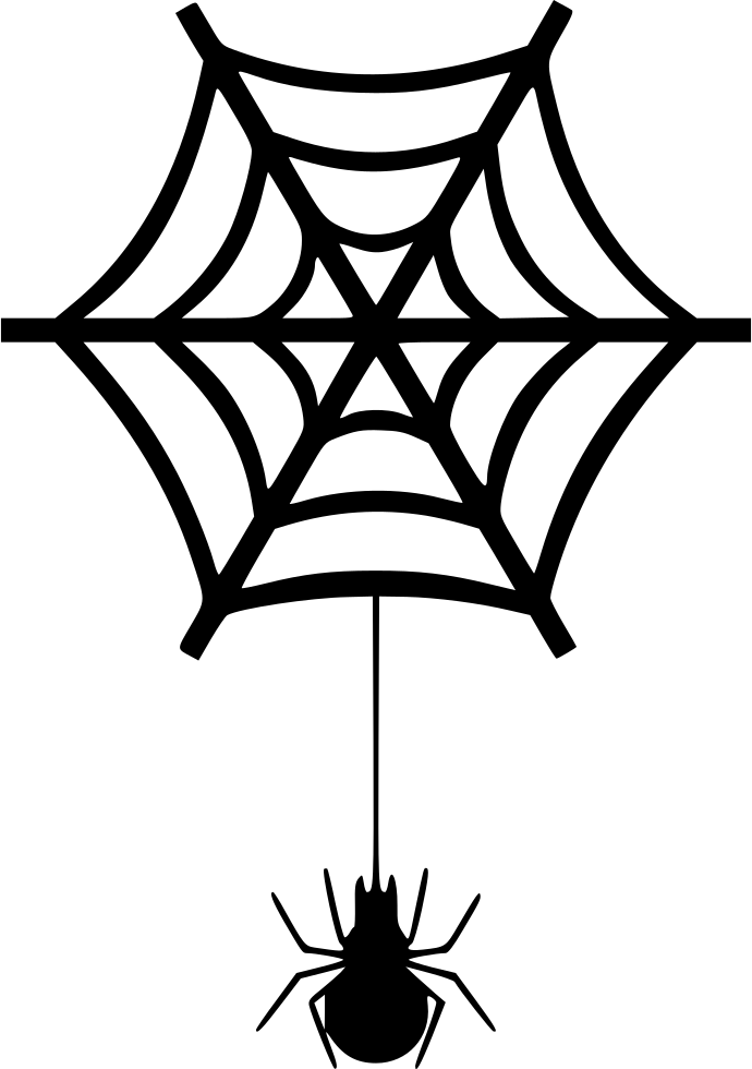Bug Net Spider Halloween Insect Spider Web Comments - Teia Homem Aranha Png (690x980)