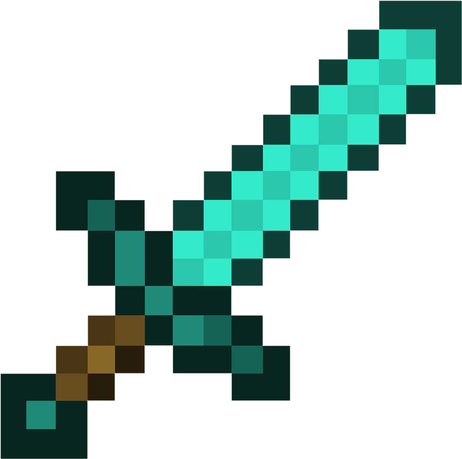 Spider Web Clipart Minecraft - Minecraft Pe Diamond Sword (1000x1000)