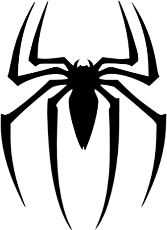Spider Clipart Seven - Spiderman Logo Coloring Page (400x477)