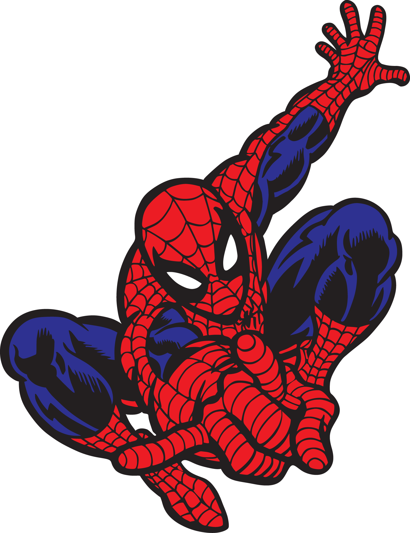 Spider-man Cliparts Silhouette - Logo Spiderman (1554x2021)