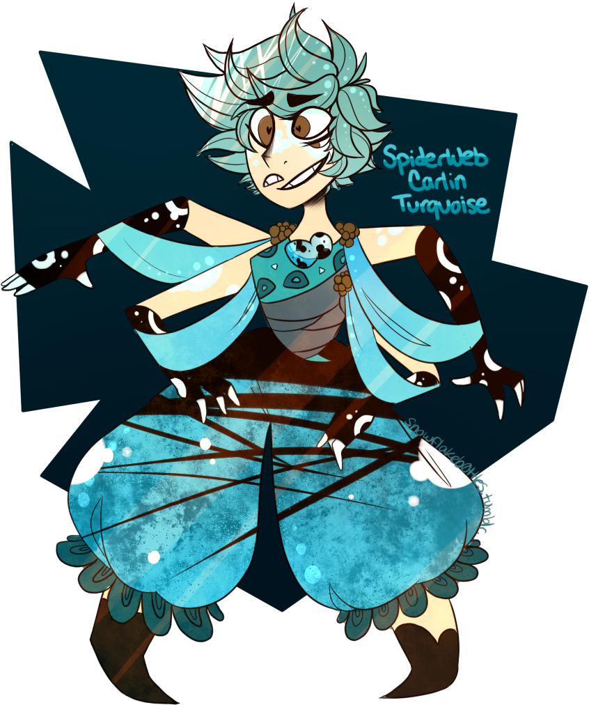 Spiderweb Carlin Turquoise - Spider Web Carlin Turquoise (1000x1100)