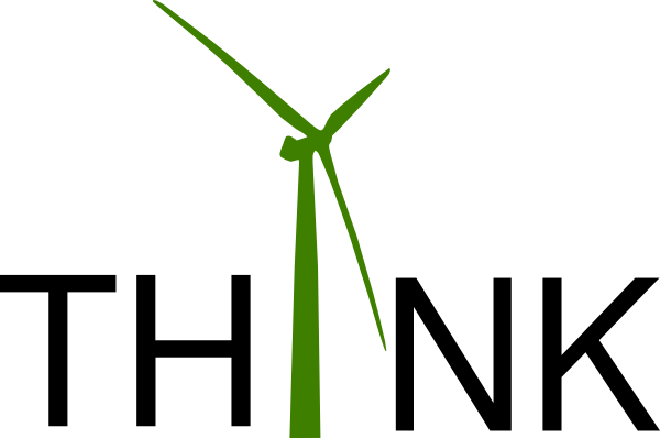 Think Green Fund Clip Art At Clker - Wind Turbine Clip Art (600x398)