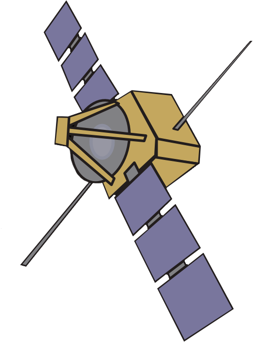 Free To Use Amp Public Domain Satellite Clip Art, View - Cartoon Weather Satellite (744x800)