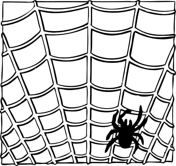Spider Web Clip Art (600x565)