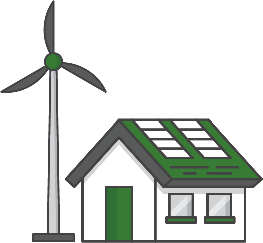 Distributed Generation - Electricity Generation Model Clipart (525x484)