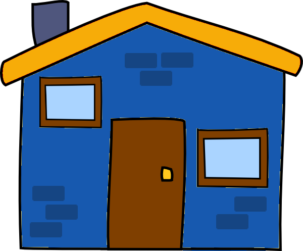 Now Look Back Up The Screen To The House Between The - Basic House Cartoon (600x497)