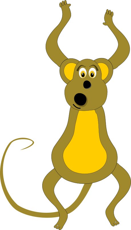 Spider Monkey Clip Art - Spider Monkey Clipart (460x800)