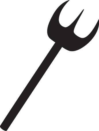 Pitchfork - Pitchfork Clipart (344x456)