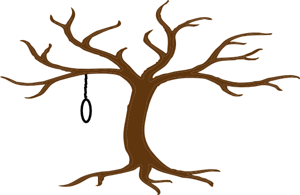 Hanging Tree Clip Art At Clker - Bare Tree Clip Art (600x389)