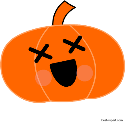 Cute Pumpkin Free Clip Art For Halloween - Clip Art (450x450)