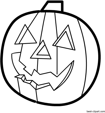 Black And White Jack O Lantern Clipart Free - Jack-o'-lantern (450x450)