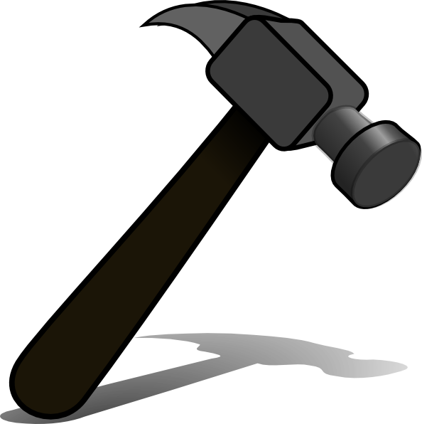 Hammer Clip Art At Clker Com Vector Clip Art Online - Cartoon Picture Of Hammer (717x720)