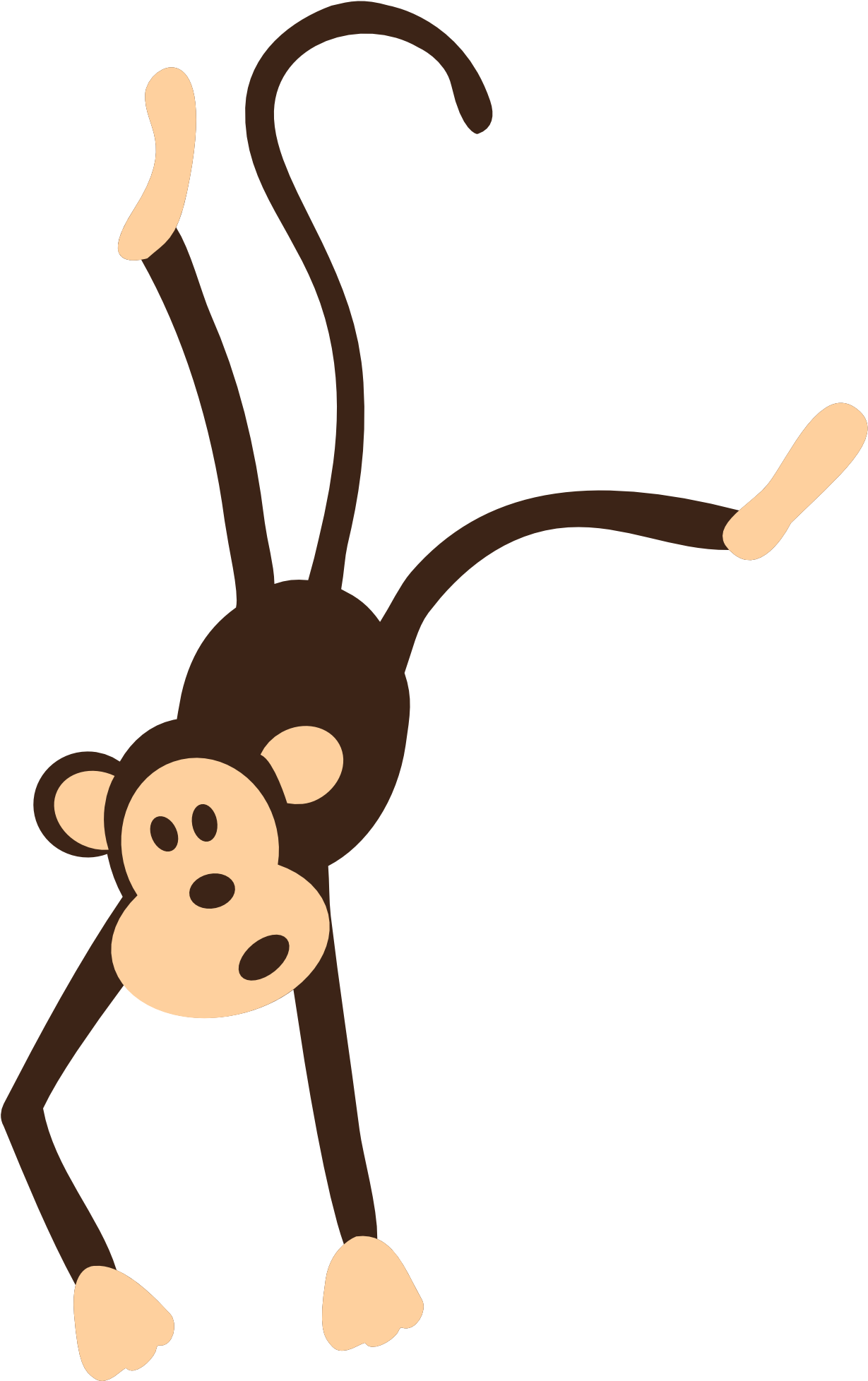 Stuffed Animal Clipart Sad - Monkey Hanging Clipart (1979x1979)