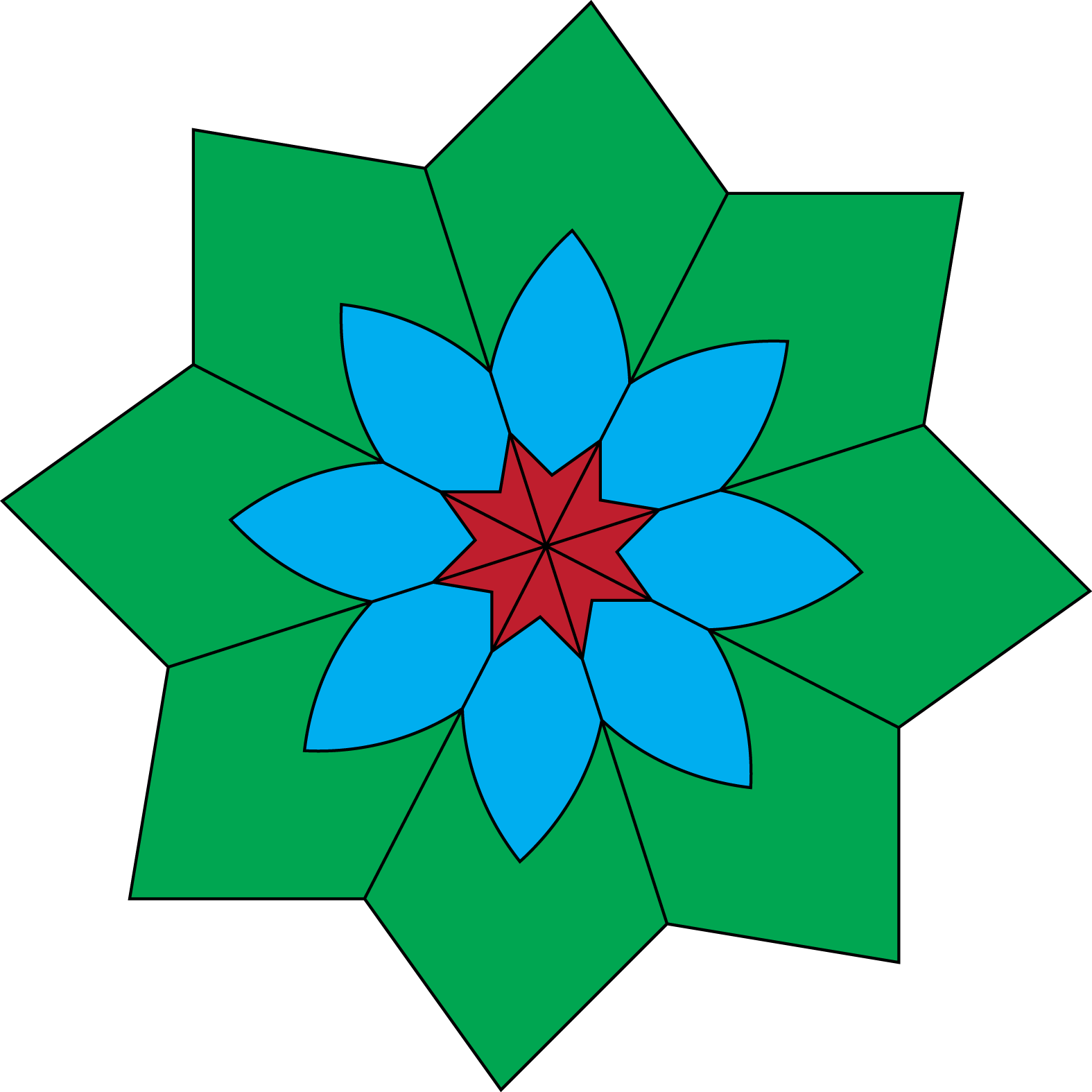 Free Vector Kaleidoscope Clip Art - Kaleidoscope Clip Art (1575x1575)