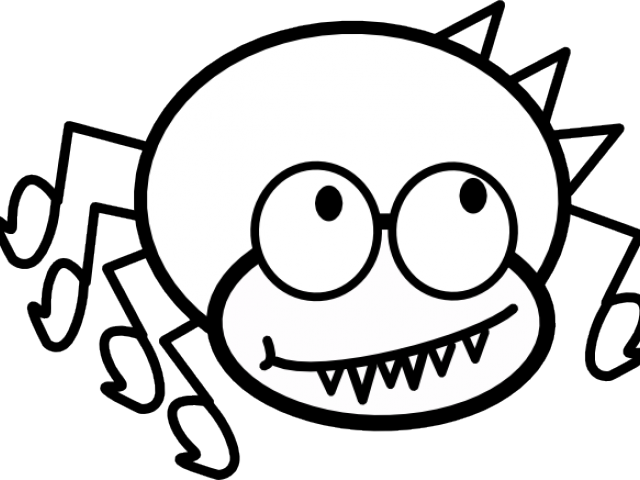 Cartoon Spiders Clipart - 18 Funny Birthday Wishes (640x480)