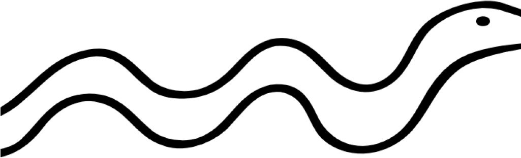 Snake Clipart Black And White Snake Clipart Black And - White (1280x427)