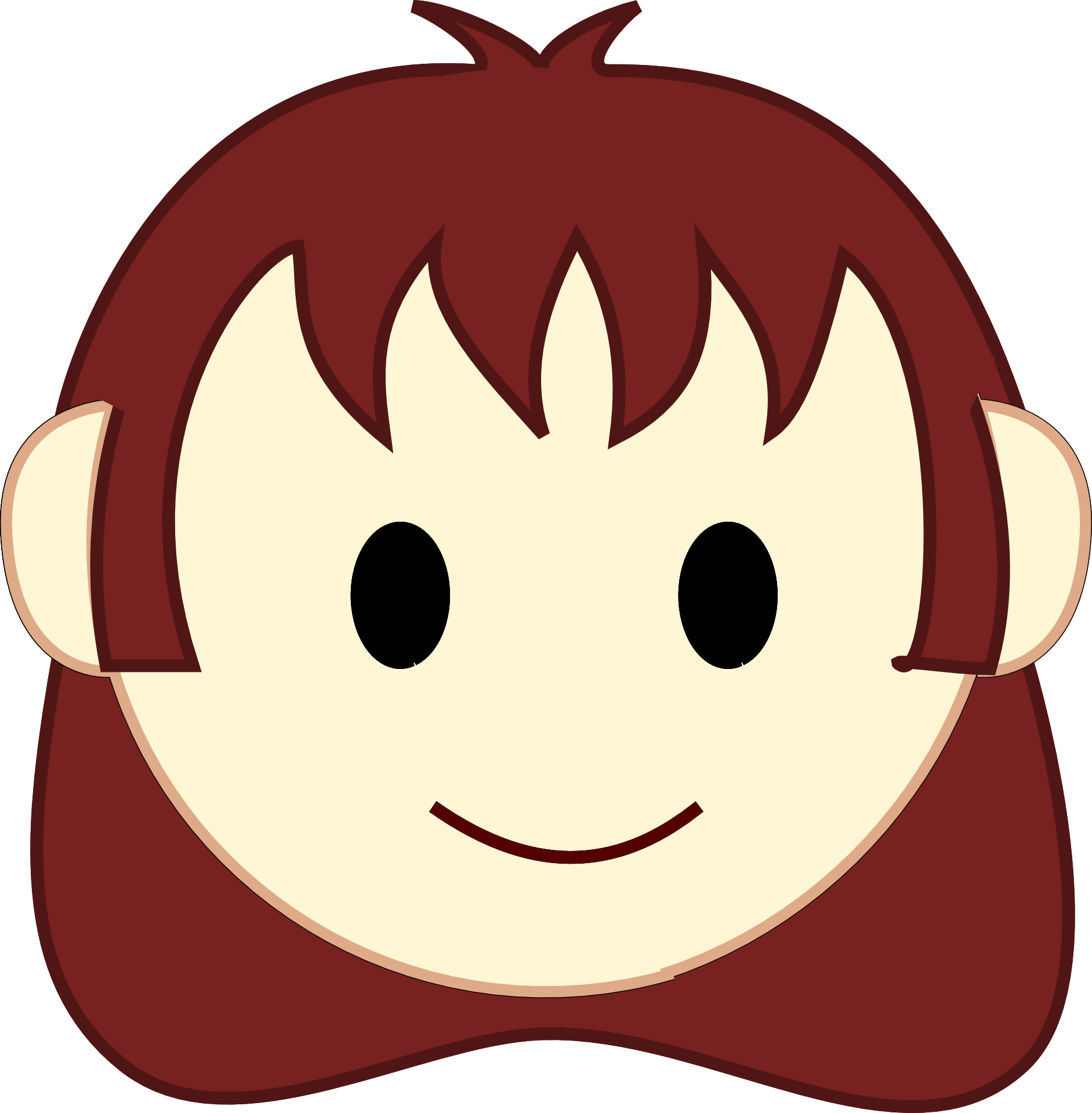 Boy Face Cartoon Clip Art - Boy Cartoon Face Png (1883x1920)