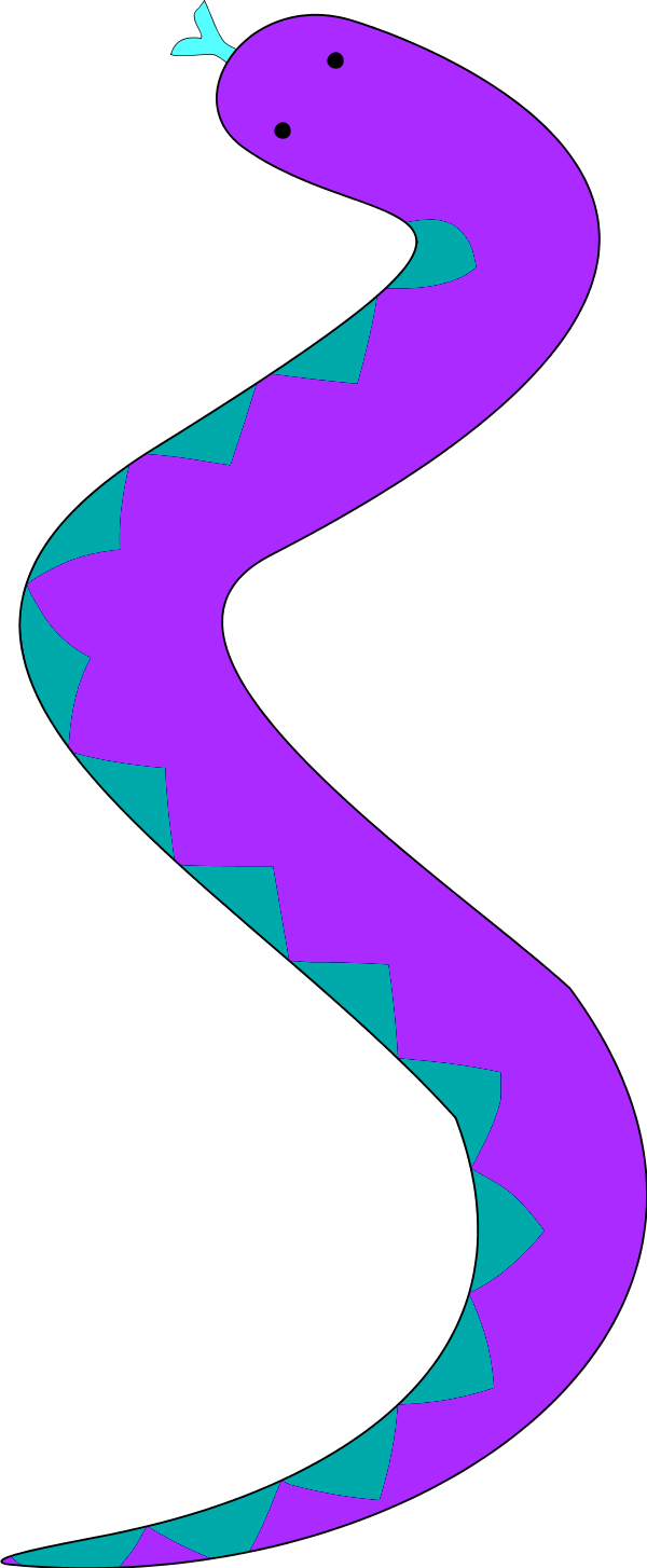 Clip Arts Related To - Snake For Snakes And Ladders (600x1454)