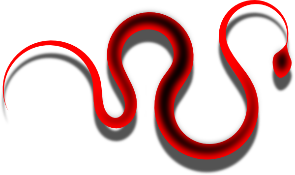 Red Snake Clip Art - Red Snake Clipart (600x356)