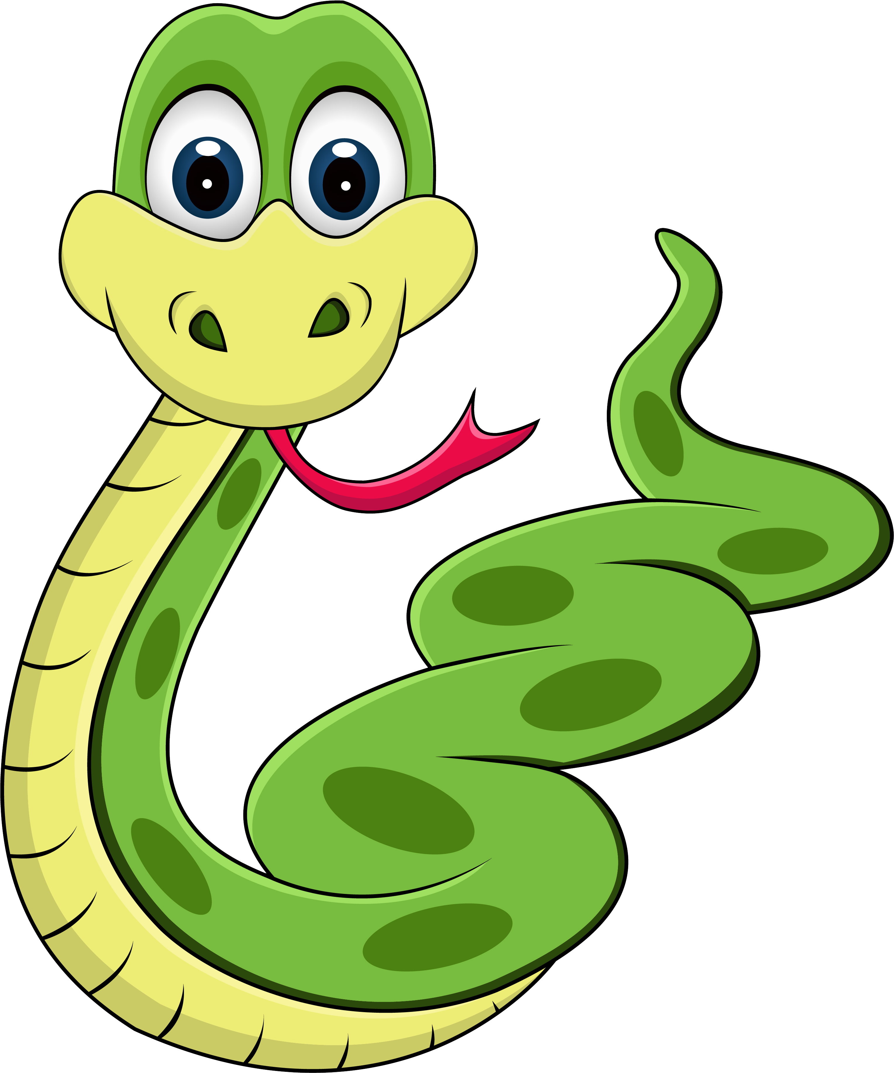 Funny Cartoon Snake Images - Python Guide For Complete Beginners (3066x3704)