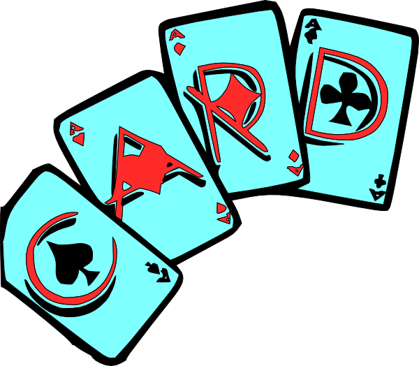 Cards Games Clip Art At Clker Com Vector Clip Art Online - Games & Cards Clip Art (600x524)