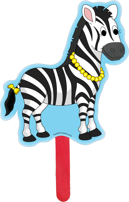 Meet Zoey Zebra - Zebra (612x792)