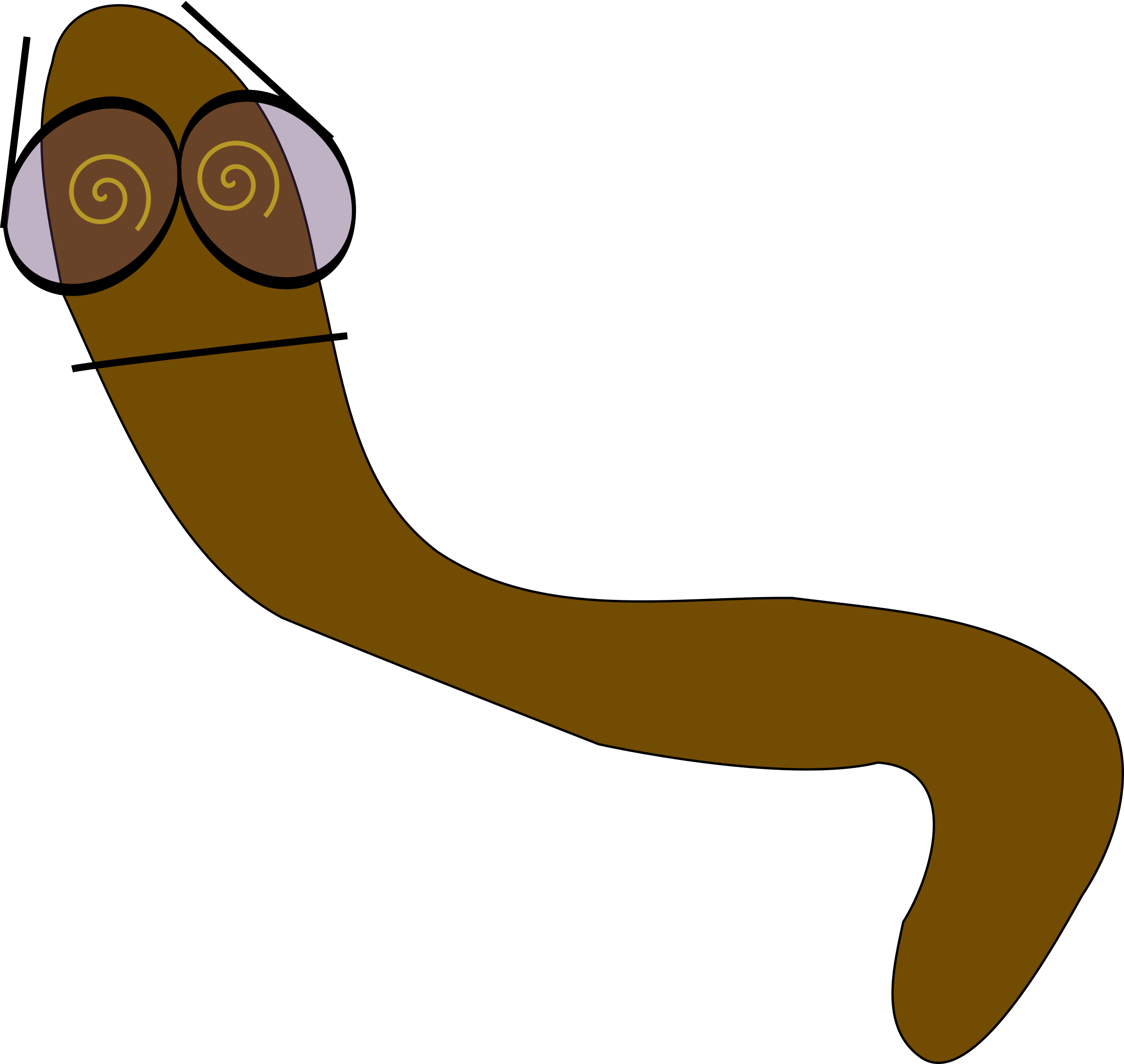 Worm Clipart Transparent - Roundworm Clip Art (2500x2368)