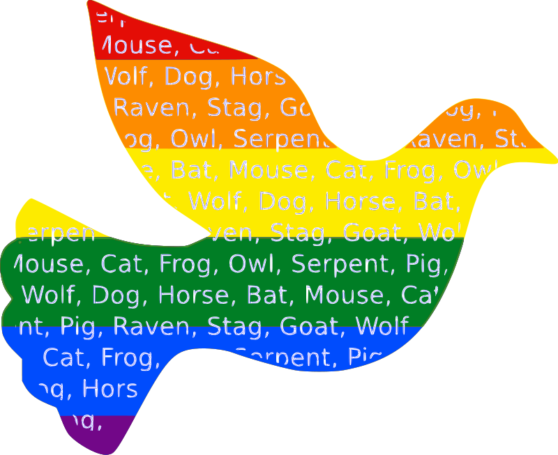 Fruits Creation Dove Art 555px - Woman Horse Public Domain (800x653)