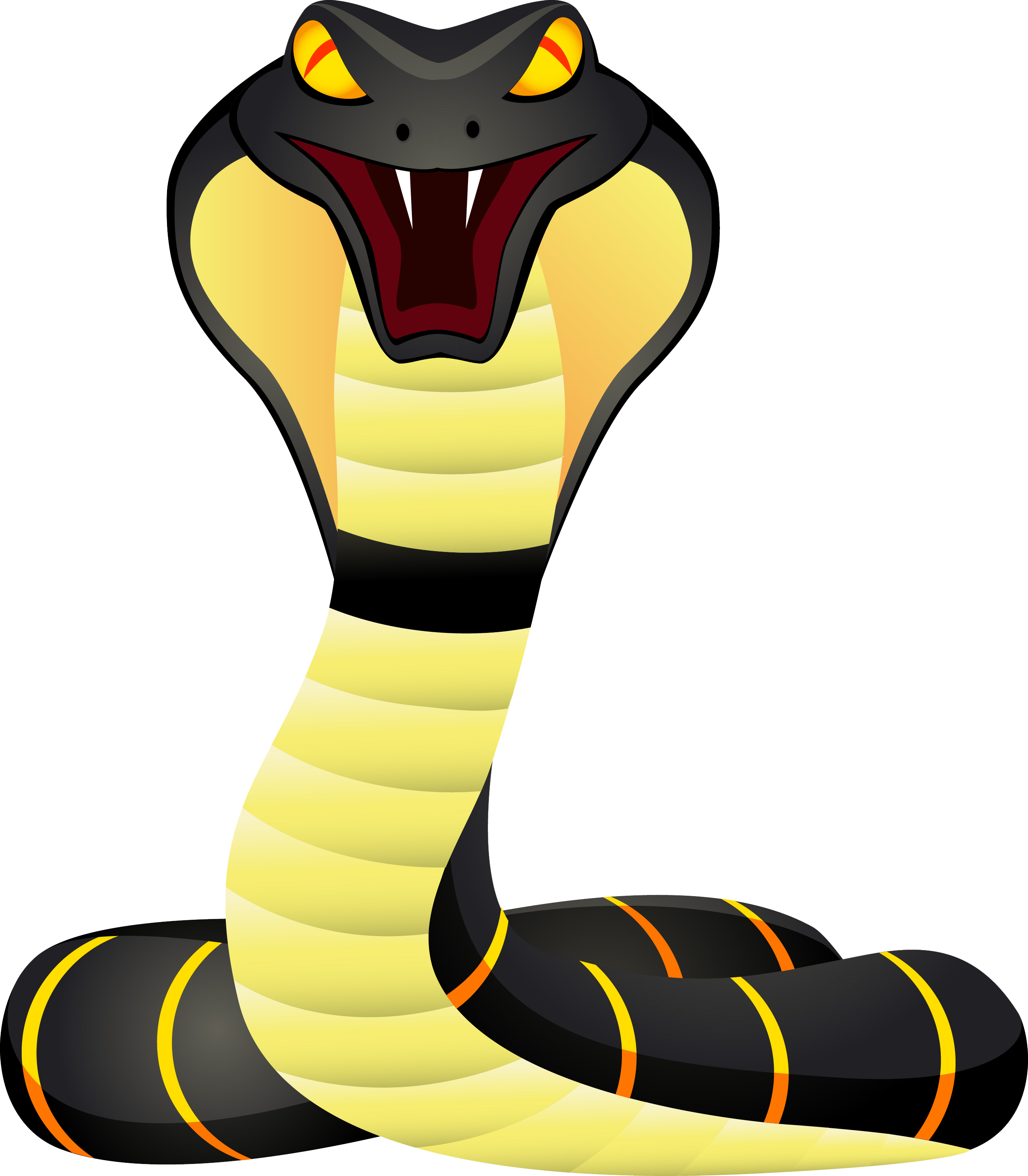 Cute Snake Png Image - Wallmonkeys Wall Decals Wallmonkeys King Cobra Peel (2653x3034)