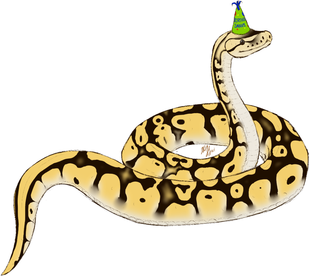 “ Wilysnakepascal Here Is Pascal I Decided To Give - Birthday Snakes Clipart (1280x1156)