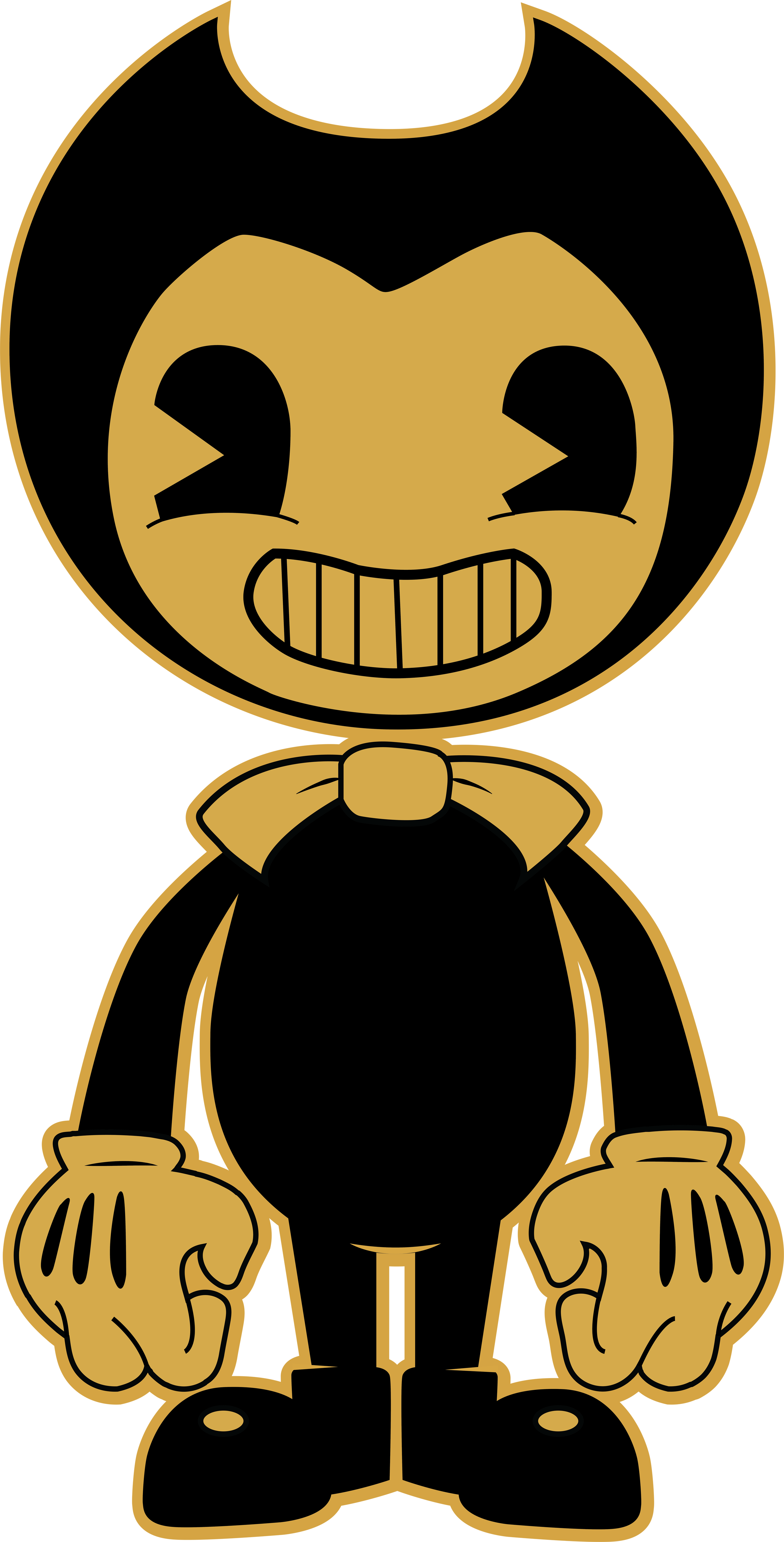 The Cutout Of Bendy - Bendy And The Ink Machine Bendy (2734x5375)